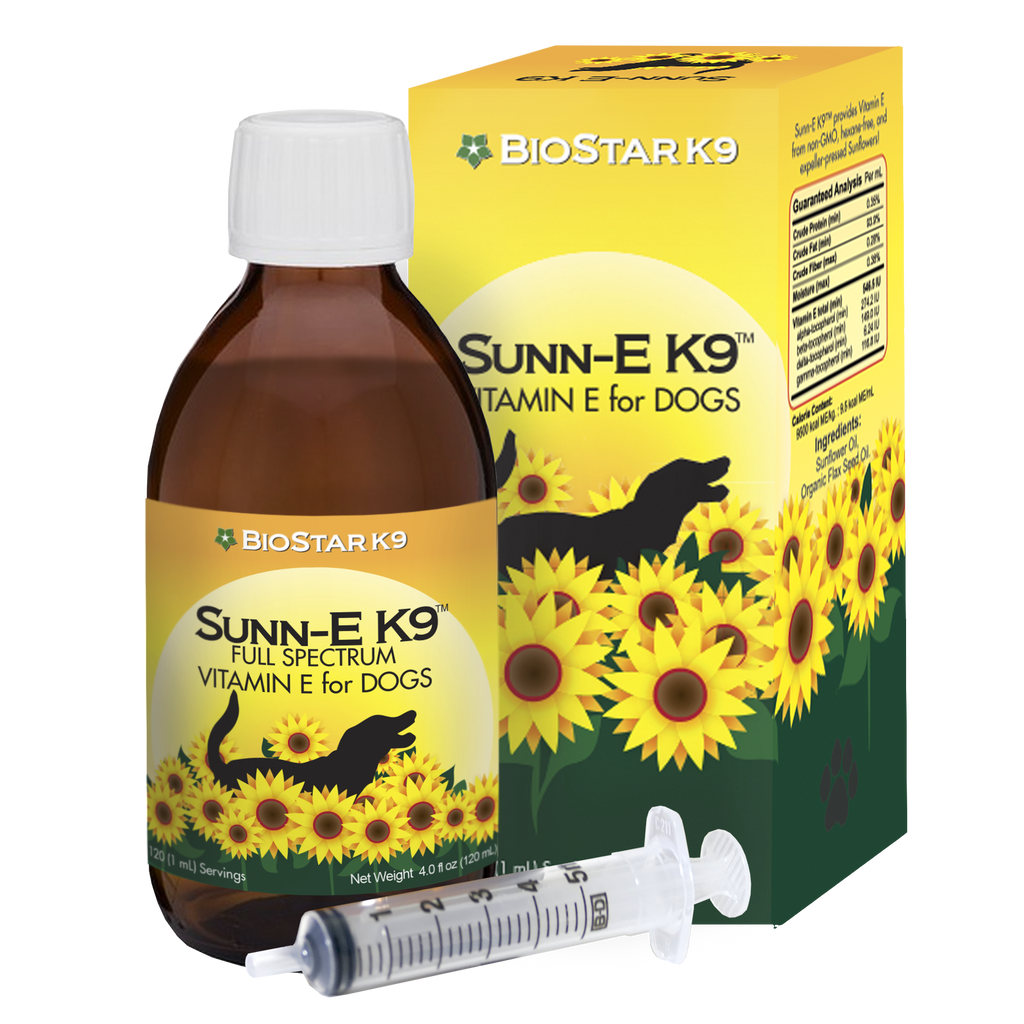 Sunn-E K9 Full Spectrum Vitamin E oil from sunflowers for dogs | BioStar US