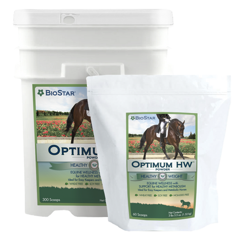 Optimum EQ Healthy Weight for metabolic horses, insulin resistant (IR) horses, Cushing's horses, and easy keepers | BioStar US