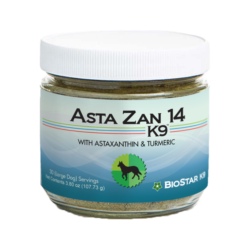 Asta Zan 14 antioxidant & anti-inflammatory whole food supplement for dogs by BioStar US