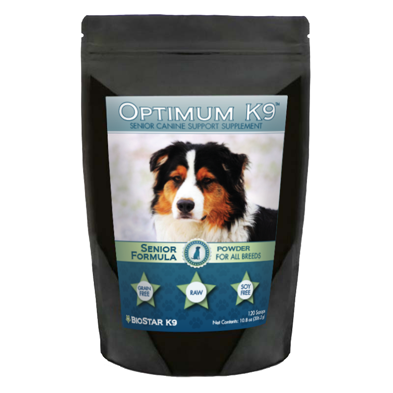 Optimum K9 Senior Multivitamin Supplement for Older Dogs | BioStar US