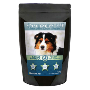 Optimum K9 Senior Multivitamin Supplement for Older Dogs | BioStar US