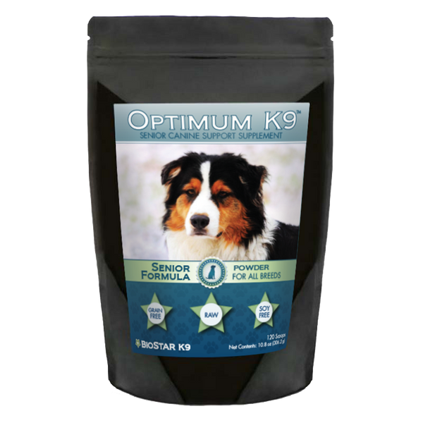 Optimum K9 Senior Multivitamin Supplement for Older Dogs | BioStar US
