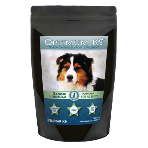 Optimum K9 Senior Multivitamin Supplement for Older Dogs | BioStar US